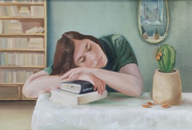 Картина под названием "Sleeping prince" - Ludmila Tsaritsynskaya, Подлинное произведение искусства, Масло