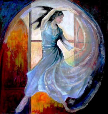 Painting titled "Salomé" by Ludmila Constant, Original Artwork, Oil