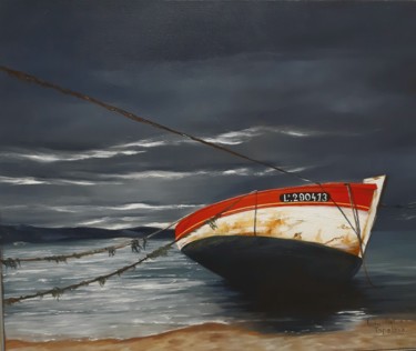 Malerei mit dem Titel "En sécurité enchaîn…" von Ludmilla C.Topalova, Original-Kunstwerk, Öl
