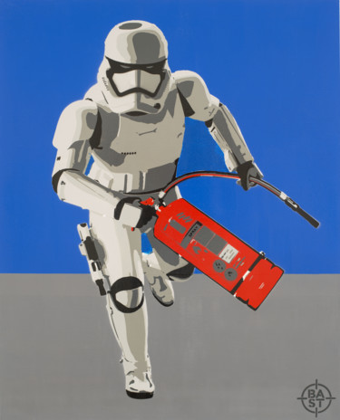 Malerei mit dem Titel "#Bastrooper 01" von Basto, Original-Kunstwerk, Sprühfarbe