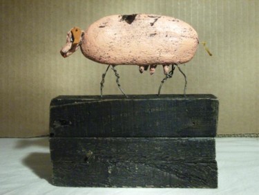 Sculpture intitulée "cochon #1" par Ludo- Creation, Œuvre d'art originale