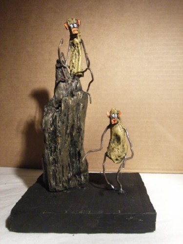 Sculpture intitulée "la termitière" par Ludo- Creation, Œuvre d'art originale