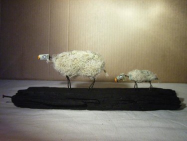 Sculpture intitulée "les moutons #1" par Ludo- Creation, Œuvre d'art originale