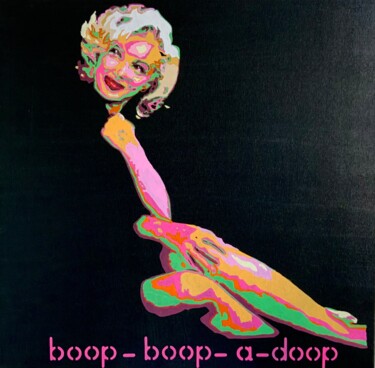 Pittura intitolato "Boop-boop-a-doop" da Ludo Knaepkens, Opera d'arte originale, Acrilico