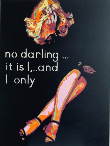 Pittura intitolato "No darling" da Ludo Knaepkens, Opera d'arte originale, Acrilico