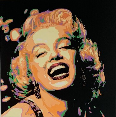 Pintura intitulada "Marilyn" por Ludo Knaepkens, Obras de arte originais, Acrílico