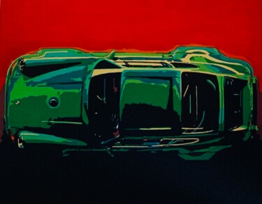 Painting titled "Porsche 911" by Ludo Knaepkens, Original Artwork, Acrylic