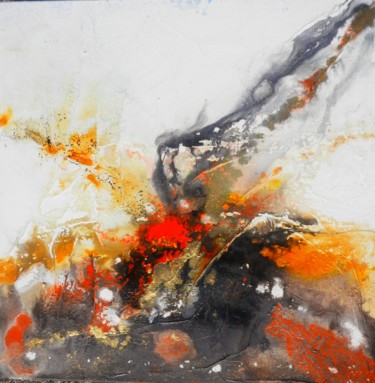Pintura intitulada "flux et reflux" por Hervé Visery, Obras de arte originais, Acrílico