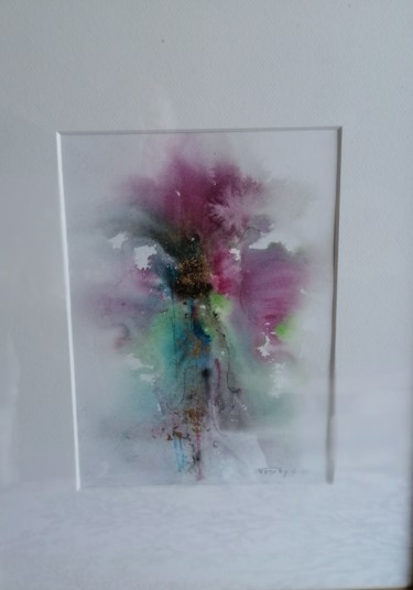 印花与版画 标题为“plumes” 由Hervé Visery, 原创艺术品, 水彩