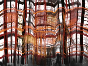 Digitale Kunst mit dem Titel "markethouse light" von Ludo Sevcik, Original-Kunstwerk, Digitale Malerei
