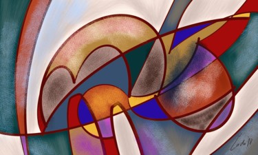 Digital Arts titled "Intersections" by Ludo Sevcik, Original Artwork, Digital Painting