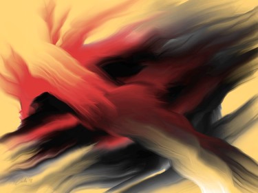 Digital Arts titled "Flame" by Ludo Sevcik, Original Artwork, Digital Painting