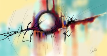 Arts numériques intitulée "crashfly" par Ludo Sevcik, Œuvre d'art originale, Peinture numérique