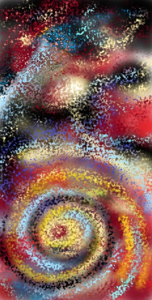 Grafika cyfrowa / sztuka generowana cyfrowo zatytułowany „fireworks” autorstwa Ludo Sevcik, Oryginalna praca, Malarstwo cyfr…