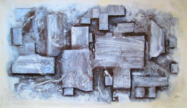 Schilderij getiteld "Extreme labyrinth" door Ludo Sevcik, Origineel Kunstwerk, Acryl