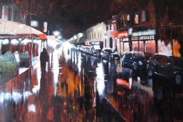 Painting titled "Houlgate" by Ludovic Barbaray, Original Artwork, Oil