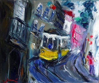 Painting titled "Porto" by Ludovic Labbé, Original Artwork, Oil