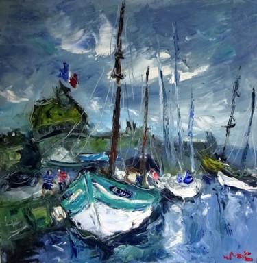 Painting titled "St Malo" by Ludovic Labbé, Original Artwork, Oil