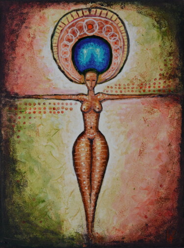Painting titled "Venus" by Ludovic Lan, Original Artwork, Oil