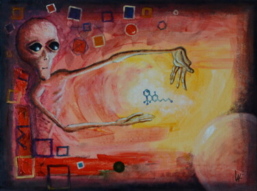 Pintura titulada "The Arrival" por Ludovic Lan, Obra de arte original, Oleo
