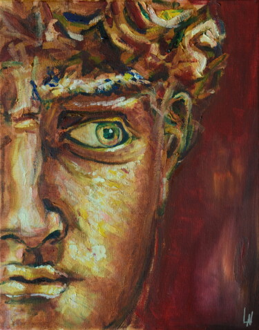 Pintura titulada "David" por Ludovic Lan, Obra de arte original, Oleo
