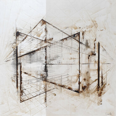Картина под названием "3D-2" - Ludovic Mercher, Подлинное произведение искусства, Акрил Установлен на Деревянная рама для но…