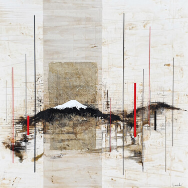 Картина под названием "ASCENSION" - Ludovic Mercher, Подлинное произведение искусства, Акрил Установлен на Деревянная рама д…