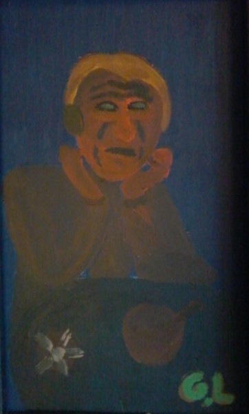Peinture intitulée "elle" par Ludovic Grumel, Œuvre d'art originale, Pastel Monté sur Châssis en bois