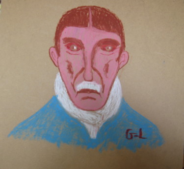 Dibujo titulada "portrait de fernand…" por Ludovic Grumel, Obra de arte original, Conté