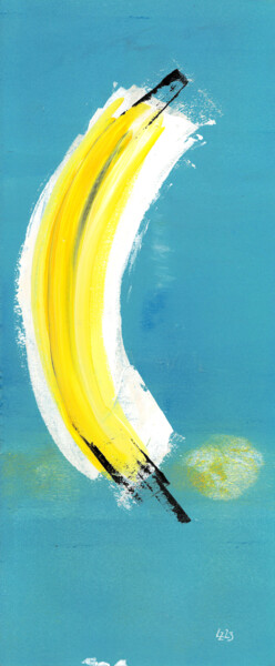 Peinture intitulée "Banana Matter" par Ludwig Zeininger, Œuvre d'art originale, Acrylique