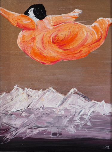 Peinture intitulée "Abenteuer einer sta…" par Ludwig Zeininger, Œuvre d'art originale, Huile