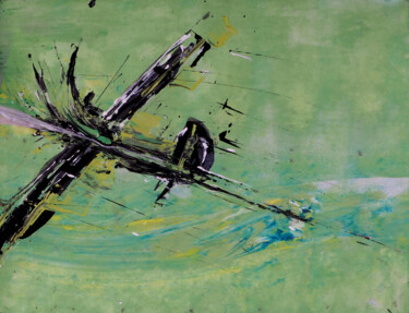 Schilderij getiteld "North by Northwest…" door Ludwig Zeininger, Origineel Kunstwerk, Acryl