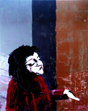 Malerei mit dem Titel "Annoying Girl - Emp…" von Ludwig Zeininger, Original-Kunstwerk, Acryl