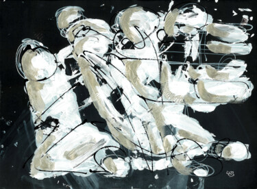 Картина под названием "Steering Committee…" - Ludwig Zeininger, Подлинное произведение искусства, Акрил