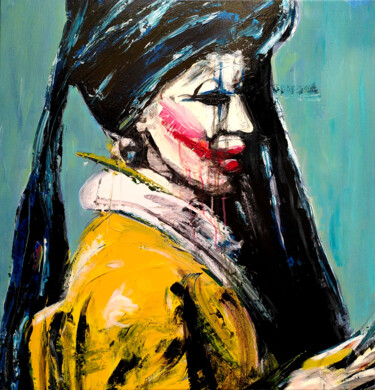Malerei mit dem Titel "Joker van Delft" von Ludwig Zeininger, Original-Kunstwerk, Acryl