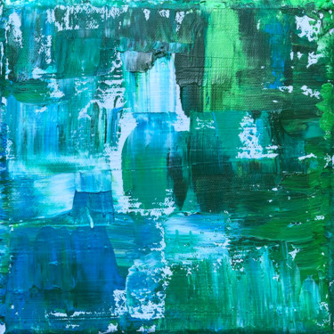 제목이 "Surface"인 미술작품 Ludwika Pilat로, 원작, 아크릴 나무 들것 프레임에 장착됨