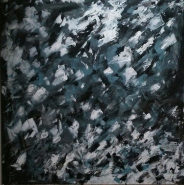 Painting titled "COSMOBLUES" by Lüc Poyet, Original Artwork, Acrylic