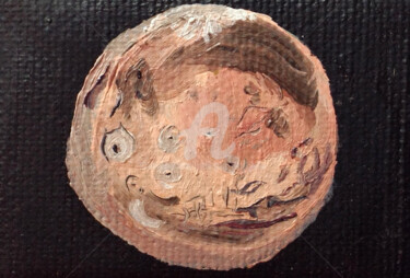 Painting titled "Mars" by Luethi Alias Abdelghafar, Original Artwork, Oil
