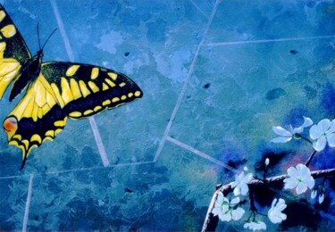 Pittura intitolato "Butterflyzone" da Luigi Cataldi, Opera d'arte originale