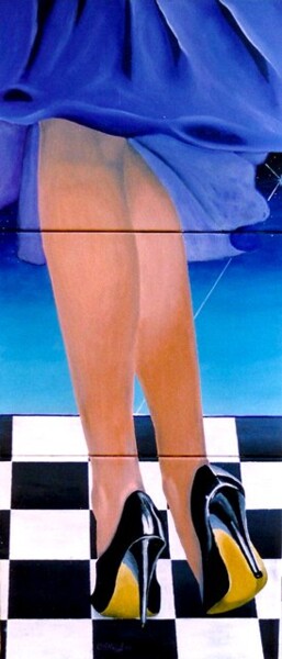 Painting titled "Scacco al re" by Luigi Cataldi, Original Artwork