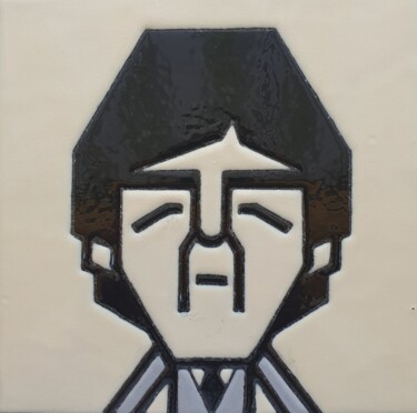 Peinture intitulée "Paul McCartney" par Luigi Corriero (Luicorresart), Œuvre d'art originale, Émail