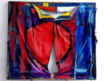 Painting titled "cerchio" by Luigi De Giovanni, Original Artwork