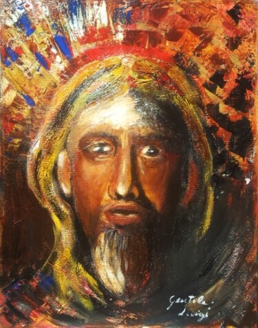 Pittura intitolato "Cristo" da Luigi Gentile, Opera d'arte originale