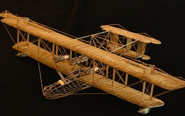 Художественная композиция под названием "Curtiss Flying Boat" - Luigi Lupini, Подлинное произведение искусства, Металлы