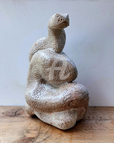 Sculpture titled "EX-VOTO" by Luigi Mancuso, Original Artwork, Stone