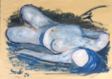 Pittura intitolato "Donna #2" da Luigi Saulle, Opera d'arte originale, Olio