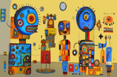 "Domestical scrap" başlıklı Tablo Luigi Fazio (Fazio's Concepts) tarafından, Orijinal sanat, Akrilik