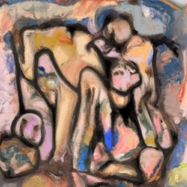 Pittura intitolato "Feeling" da Luigi Fazio (Fazio's Concepts), Opera d'arte originale, Acrilico