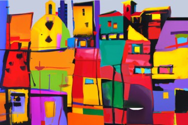 Картина под названием "Brutium colors 2" - Luigi Fazio (Fazio's Concepts), Подлинное произведение искусства, Акрил