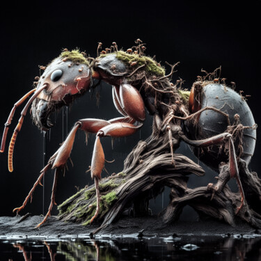 Arte digital titulada "THE ANT" por Luigi M. Verde, Obra de arte original, Imagen generada por IA